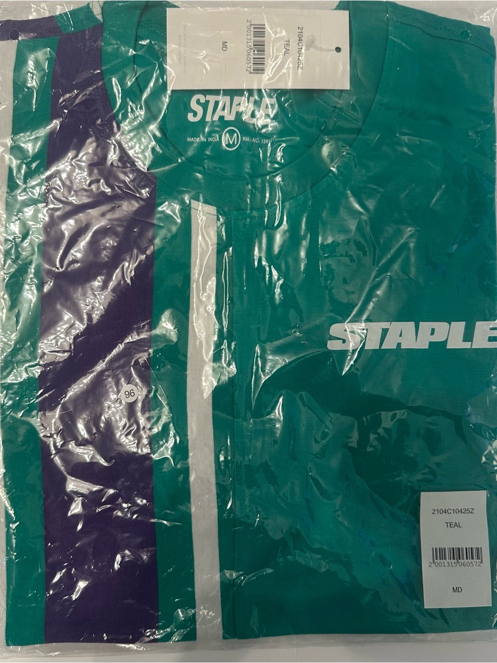 Staple Pigeon T- Shirt Green/Purple/ White- Men’s M - Brand New
